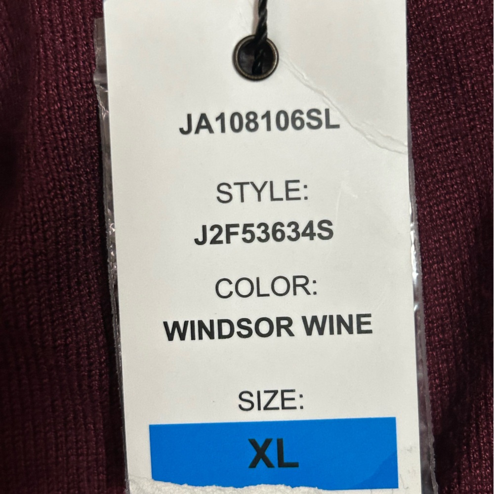 Joseph A Women’s Windsor Wine Knit Sweater Size XL - Picture 8 of 9